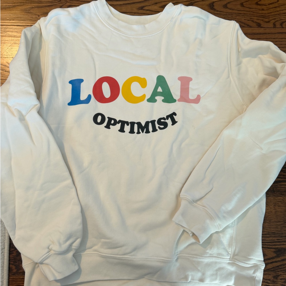 Madhappy White Local Optimist Sweatshirt